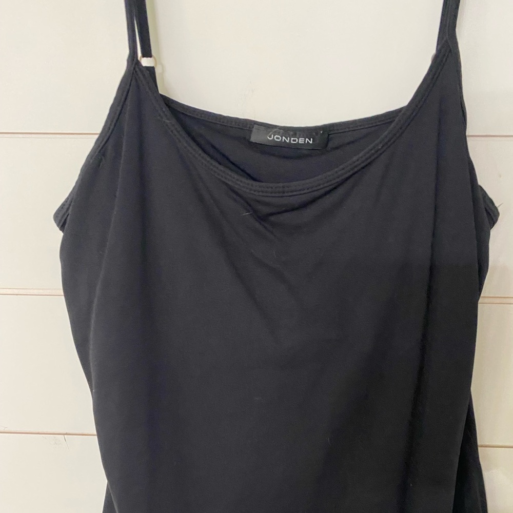 Black spaghetti strap tank